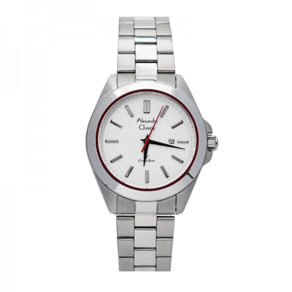 Alexandre Christie AC 8644 Silver White Red Lady LDBSSSLRE